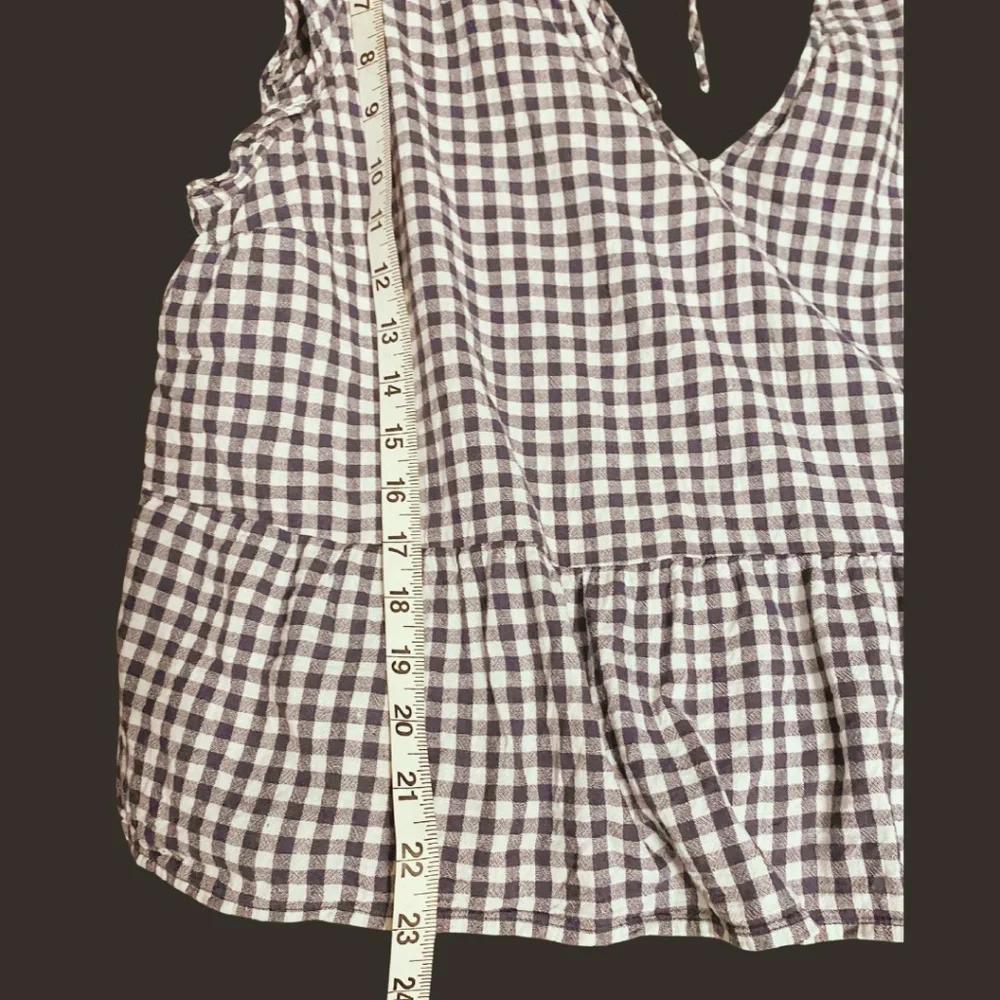 Abercrombie & Fitch Women's Babydoll Peplum Smocked Blouse - Picture 6 of 9